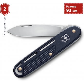 Нож перочинный VICTORINOX ONEFOLD ALOX (0.8006.22) 93мм синий